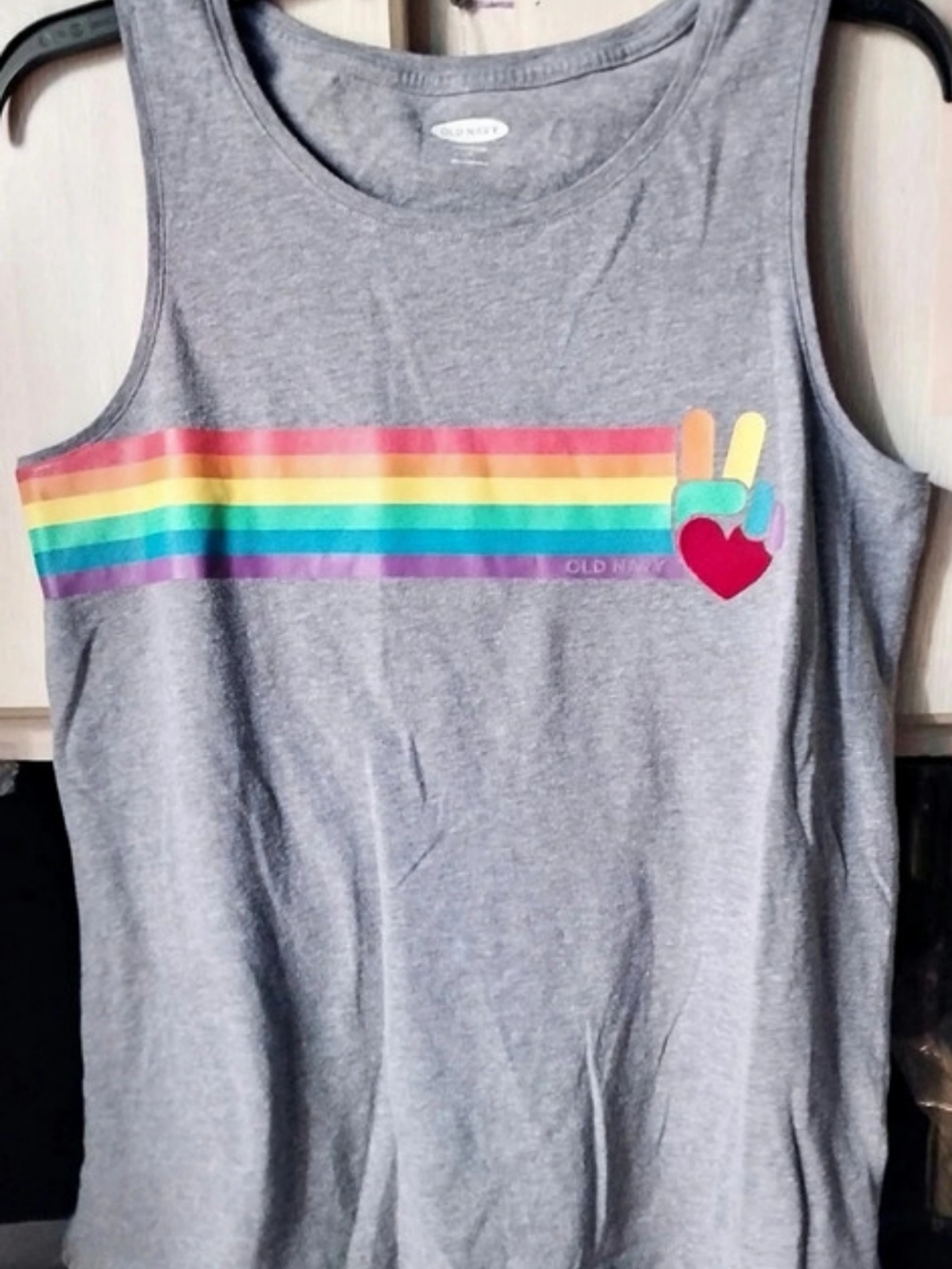 Old Navy Everywear Rainbow Stripe Tank Top Size Medium Like New